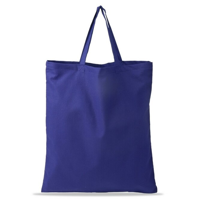 Cotton bag with short handle